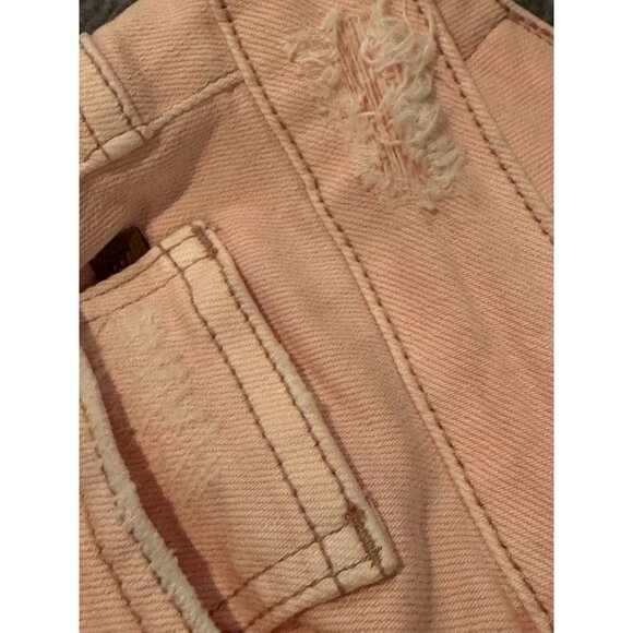 Judy Blue Wide Leg Distressed Jeans |‎ Baby Pink | Size 16W - Picture 6 of 16